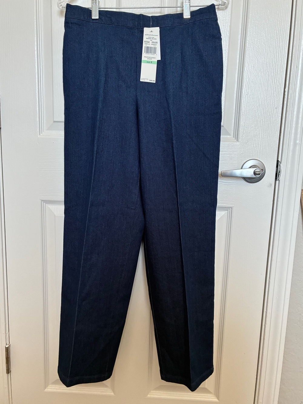Alfred Dunner Navy Straight-Leg Women’s Jeans